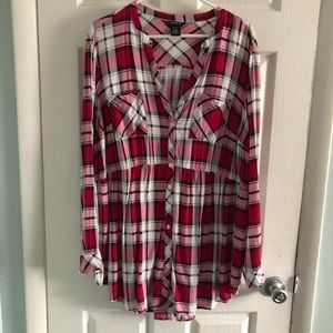 Torrid Red Plaid Babydoll